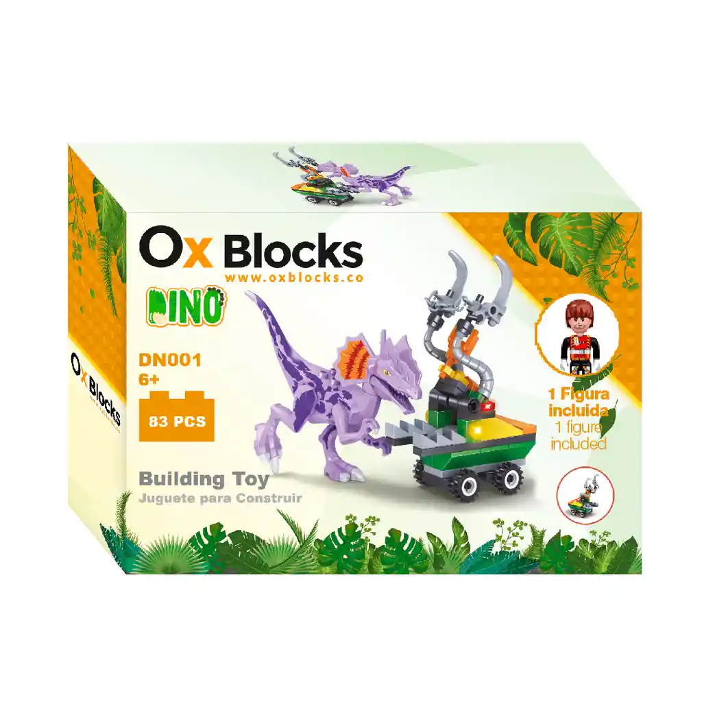 Ox Dino - Juguete Para Construir 83 Piezas