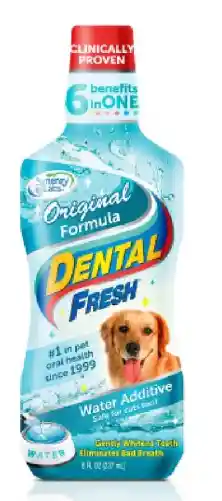 Dental Fresh Water Additive Para Perros 237 Ml