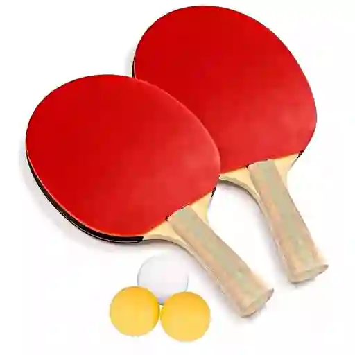 Set Raquetas Ping Pong + 3 Bolas Juego Deportivo Economico