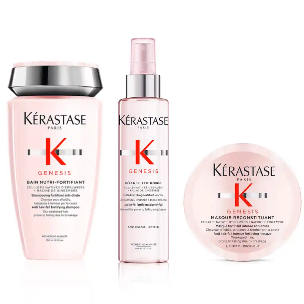 Kit Kérastase Shampoo+Termoprotector+Mascarilla 