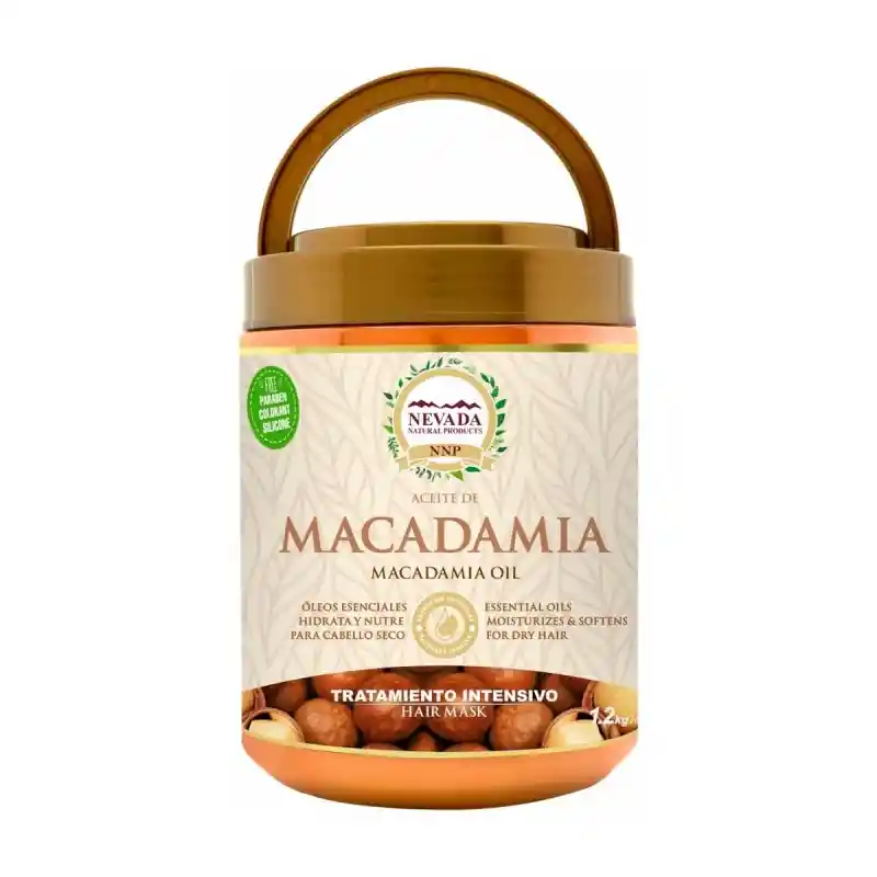  Nevada Tratamiento Aceite De MACADAMIA Libre De Parabenos Colorantes Y Silicona 1.2 Kg 