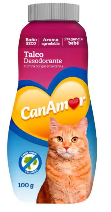 Talco Desodorante Canamor Gatos 100 G