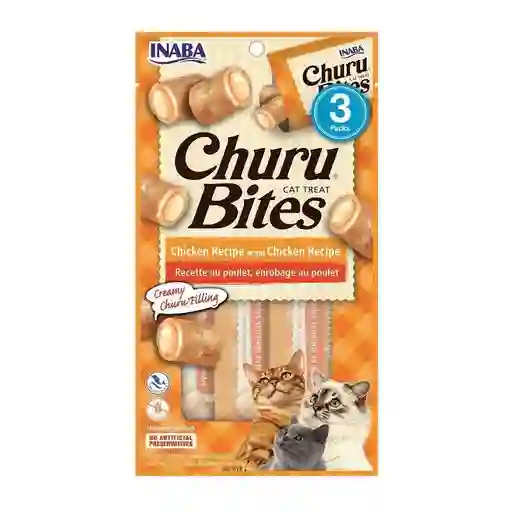 Churu Bites Snack Para Gato Wraps De Pollo X 3und