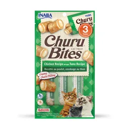 Churu Bites Snack Para Gato Wraps De Pollo Y Atun X 3und