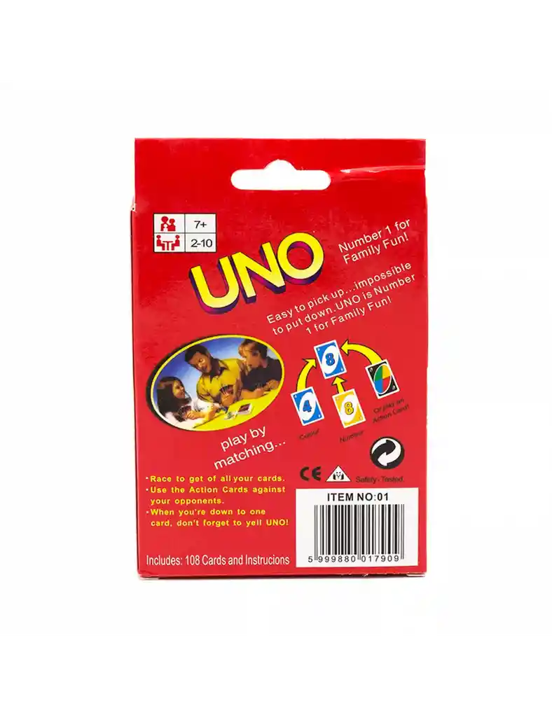 Juego Mesa Cartas Uno Jugueteria Regalos