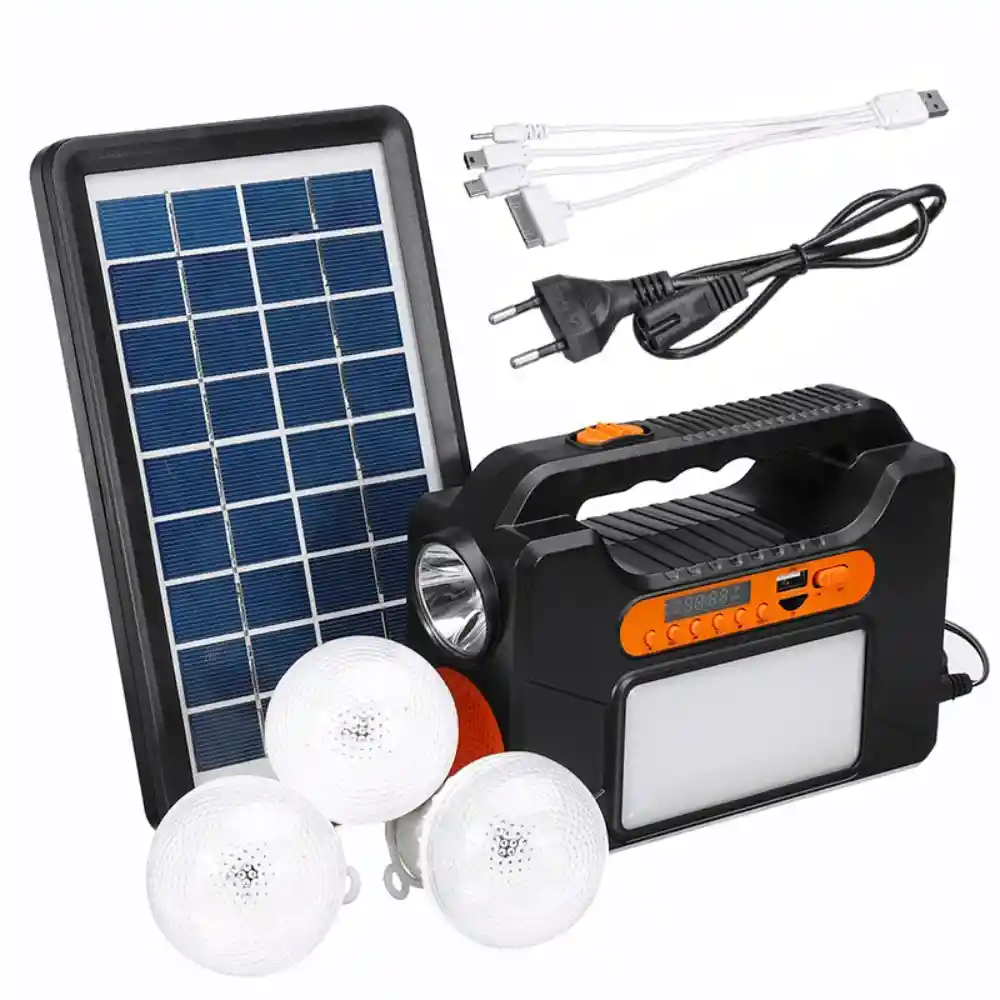 Radio Multifuncional Bluetooth 25w Kit Solar 3 Led Seisa Tyn-393