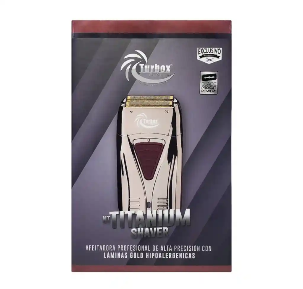  Afeitadora Profesional Nt Titanium Shaver TURBOX 