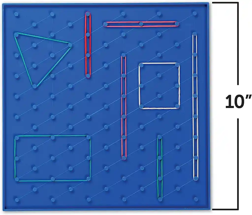 Geoplano Cuadrado De Doble Cara Juego Didáctico Para Niños