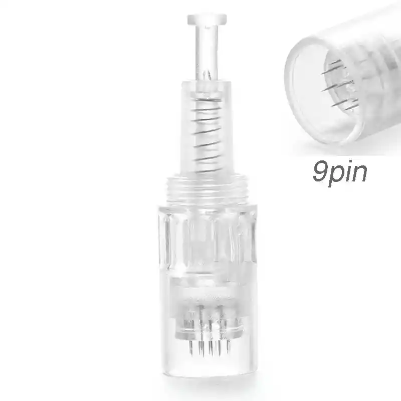 10 Agujas 9 Pines Dermapen Rosca 10 Mm Todas Las Puntas