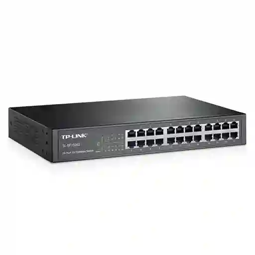 Switch 24 Puertos 10/100 De Escritorio/rack, Tp-link Tl-sf1024d