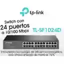 Switch 24 Puertos 10/100 De Escritorio/rack, Tp-link Tl-sf1024d