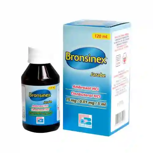 Bronsinex Jarabe 120ml Ambroxol Hcl + Clembuterol Hcl