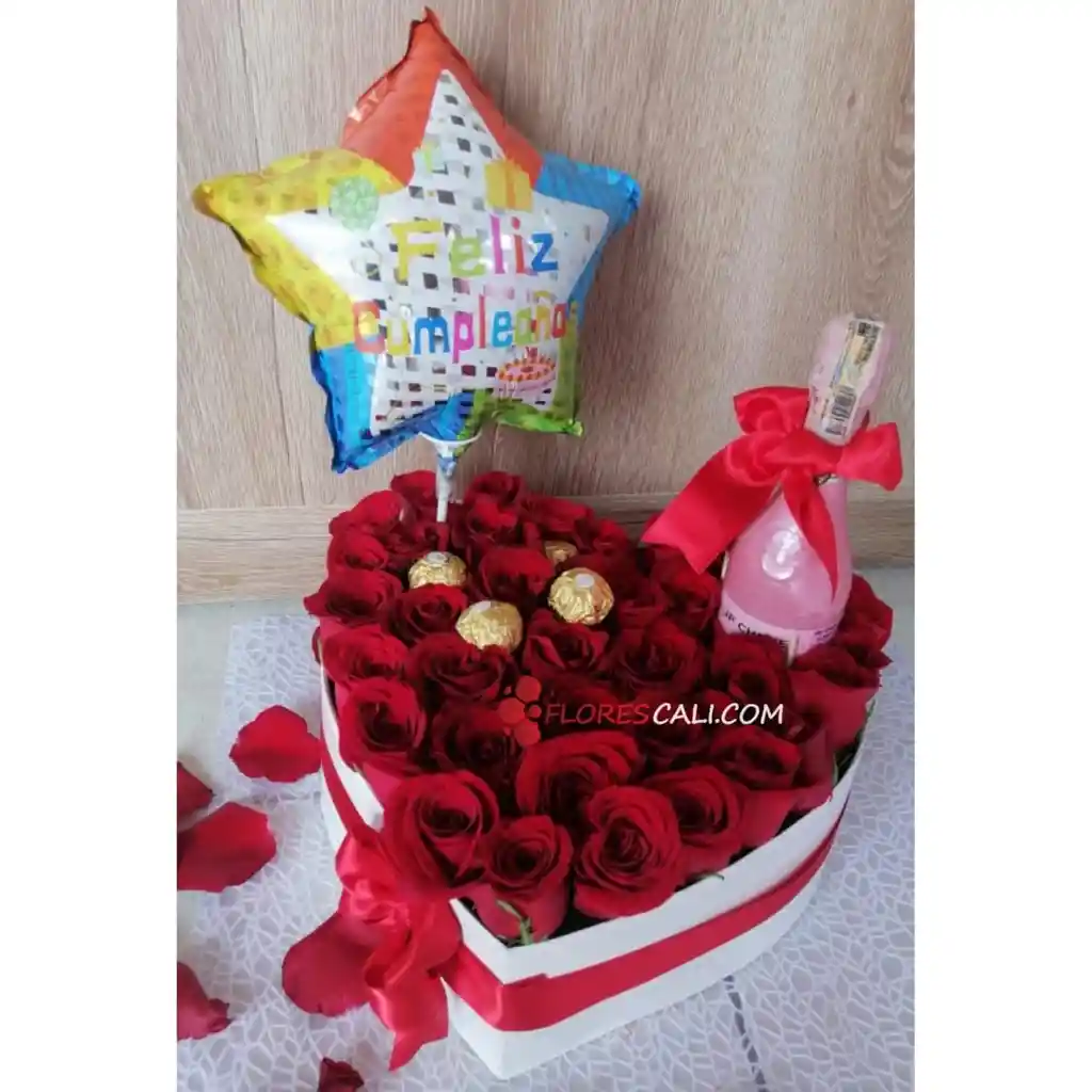 Corazon De Rosas Rojo Y Jp, Arreglos Cali