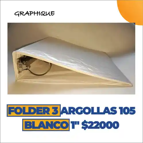 Folder 3 Argollas 105 Blanco 1