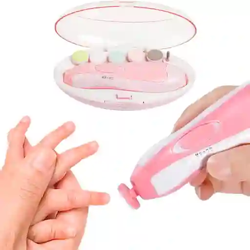 Lima Eléctrica Pulidor Uñas Cortaúñas Bebé 6 En 1 Manicure