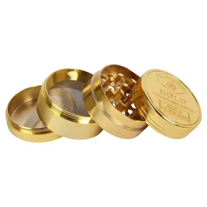 Rascador Grinder Trillador Gold Metal 3 Pisos 40 Mm