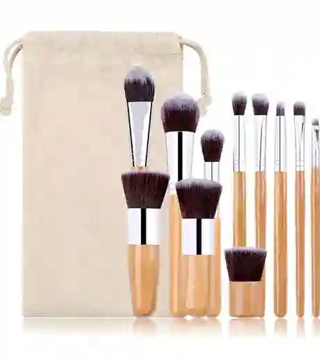 Kit De Brochas Para Maquillaje X11 Unds