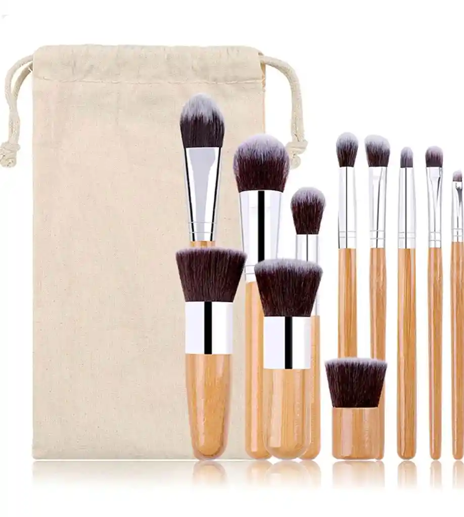 Kit De Brochas Para Maquillaje X11 Unds