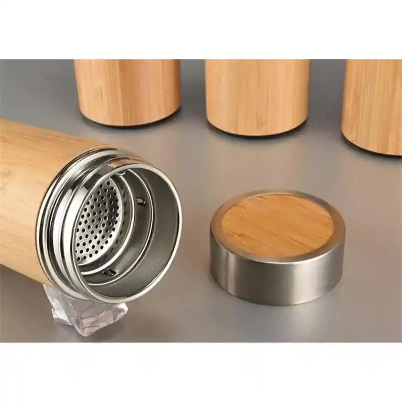  Termo De Bambu Con Infusor 350Ml 