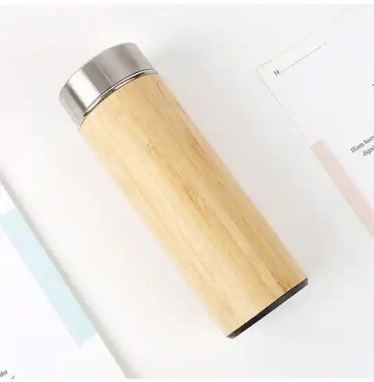  Termo De Bambu Con Infusor 350Ml 