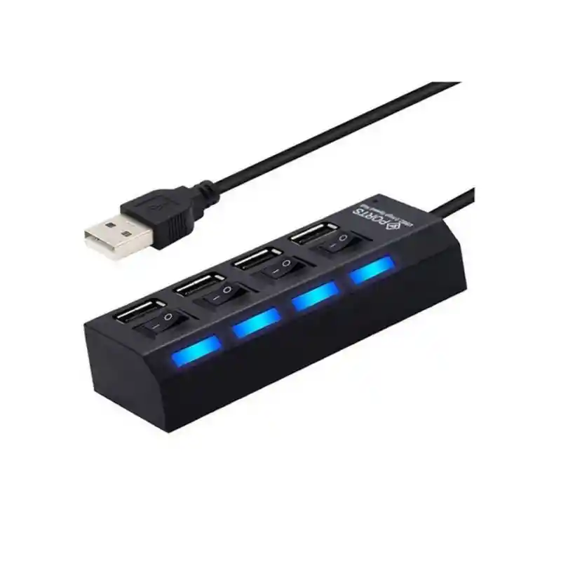 Hub Usb 2.0 4 Puertos Con Switch / Multilector Usb