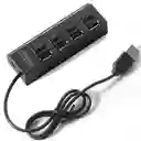 Hub Usb 2.0 4 Puertos Con Switch / Multilector Usb