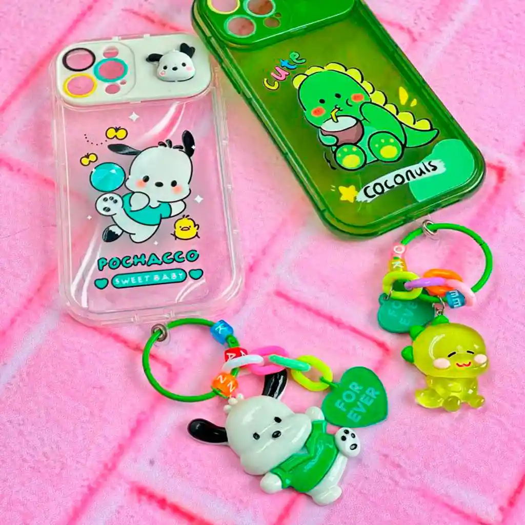 Funda + Espejo + Llavero Cerdito Ref. #3 (iphone 11)