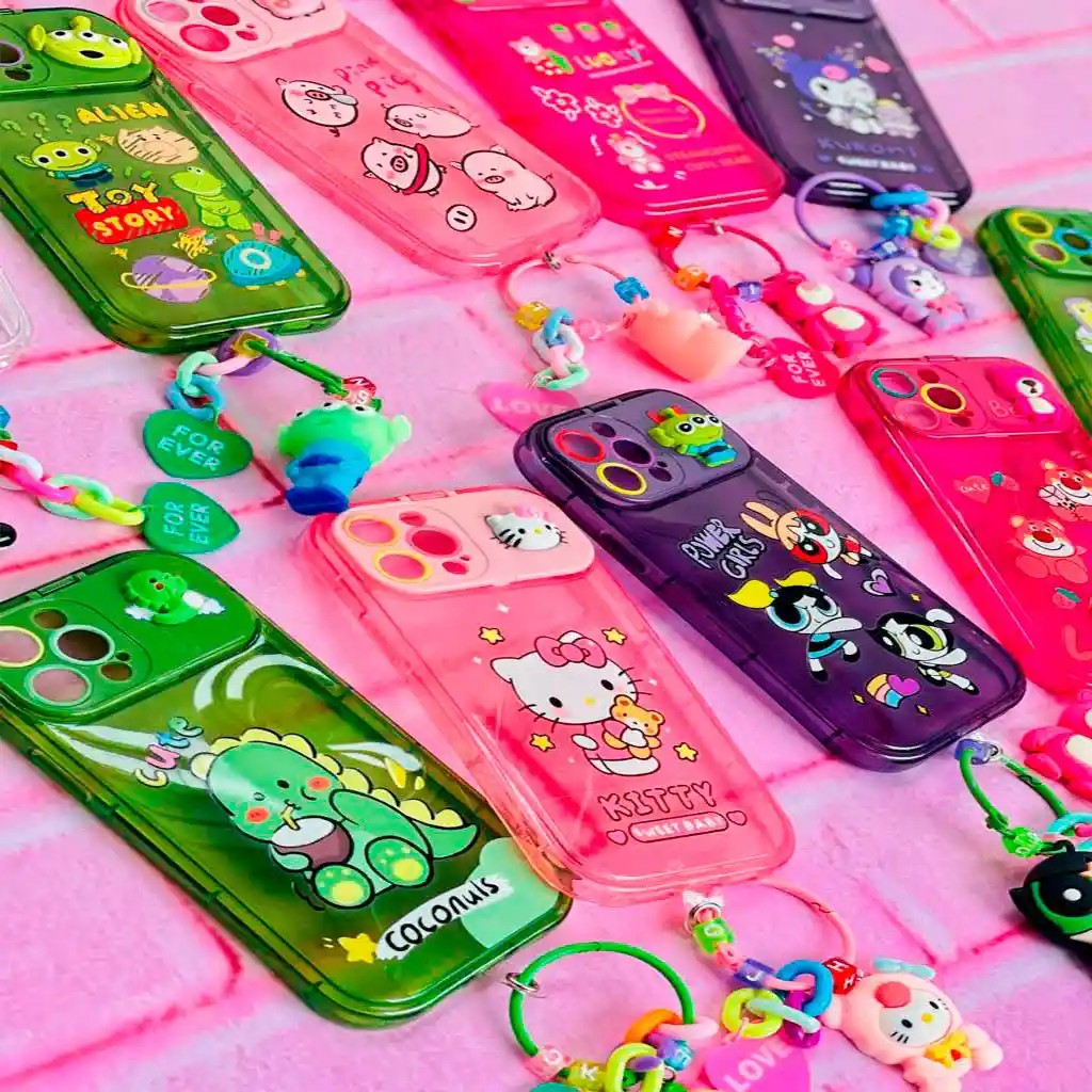 Funda + Espejo + Llavero Cerdito Ref. #3 (iphone 12)