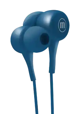 Audífonos Maxell Pop Con Micrófono Y Estuche Azul