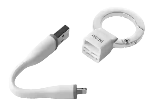 Maxell Cable Llavero Appl-kc 3,5 Usb Lightning Blanco