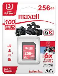 Memoria Mcsd Maxell 256gb Action Pro Class 10