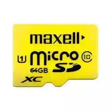 Tarjeta De Memoria Maxell Mcsd-64 Cl10 Uhs-1 Con Adaptador Sd 64gb