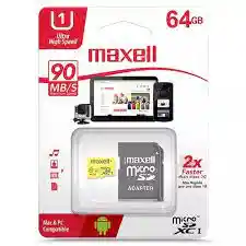 Tarjeta De Memoria Maxell Mcsd-64 Cl10 Uhs-1 Con Adaptador Sd 64gb