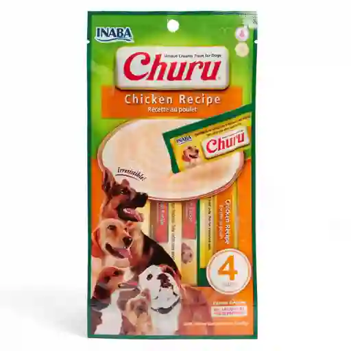 Churu Inaba Snacks Para Perro Pollo X 4 Uni