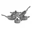 Bateria De Ollas X9 Piezas En Acero