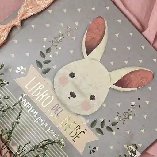 Libro Del Bebe Conejo Rosa