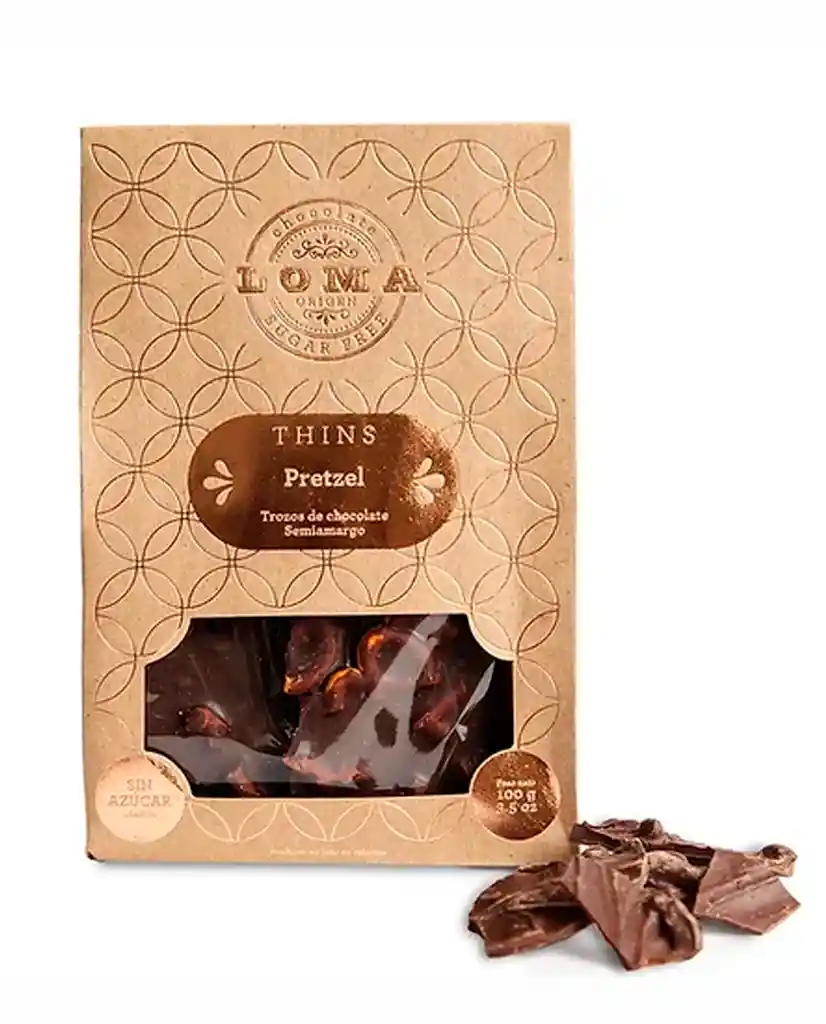 Thins Prestzel Loma Chocolate 100 Gr