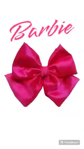 ¡¡¡hermoso Moño Barbie Marca Autentika En Satín Licrado Brillante, Divino Para Estar A La Moda!!!