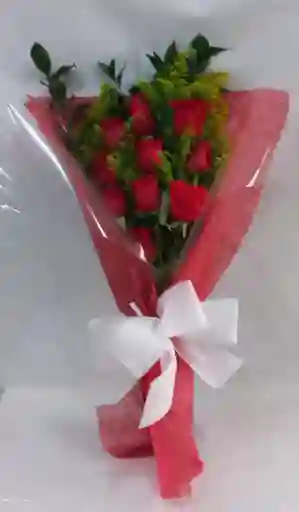 Ramillete De 10 Rosas