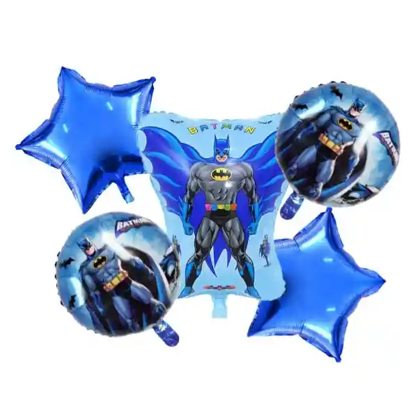 Set 5 Globos Metalizados Batman