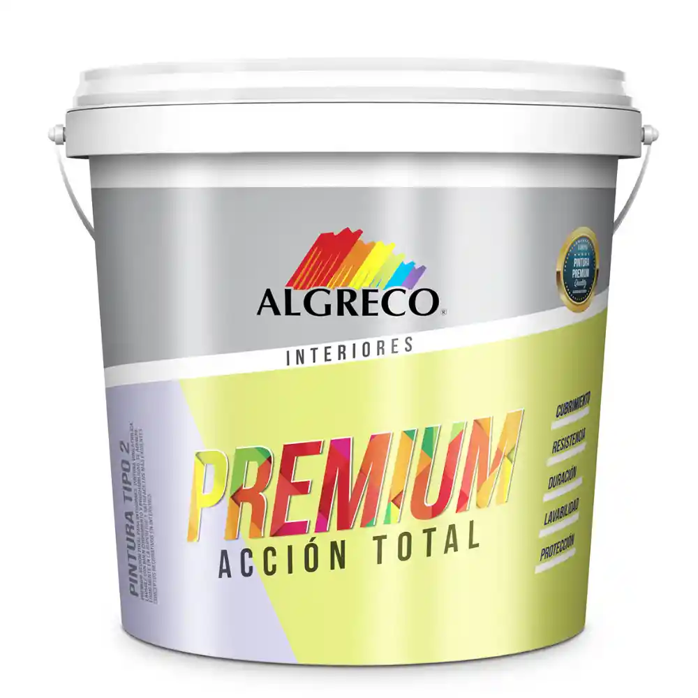 Pintura Vinilo Premium Tipo 2 Blanco Balde (algreco)