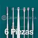 Set X 6 Pieza Para El Cuidado De Los Oídos Limpieza Estuche