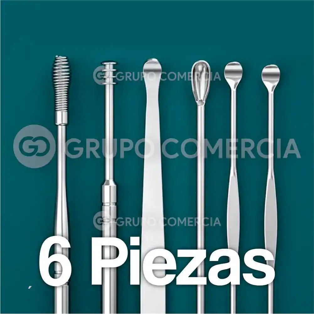 Set X 6 Pieza Para El Cuidado De Los Oídos Limpieza Estuche