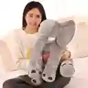 Almohada Abrazadora Elefante Relajante 60 Cm Bebes Niños - Pillow Baby Gris Deluxe