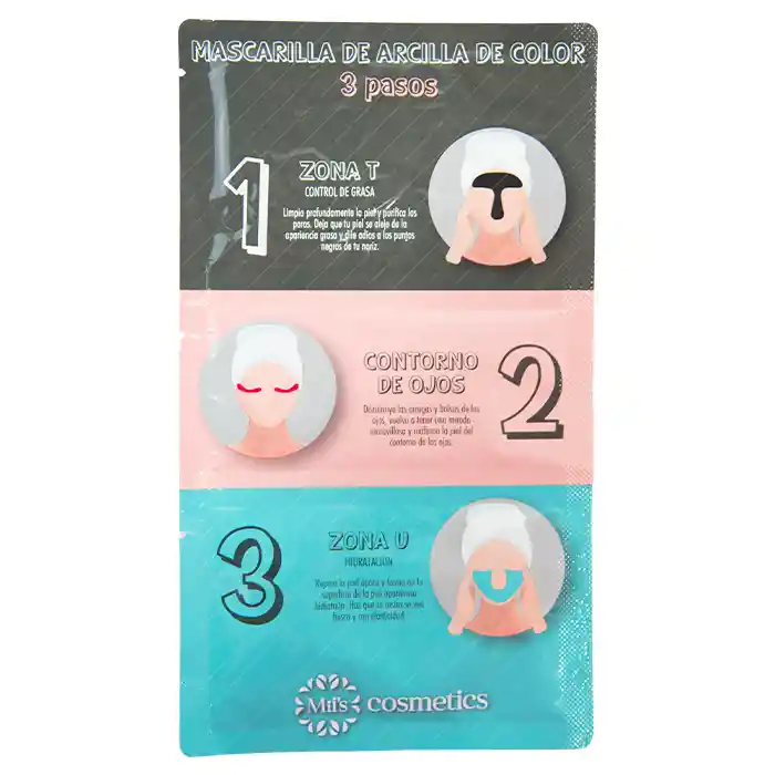 Arcilla De Color 3 Pasos Miis Cosmetics