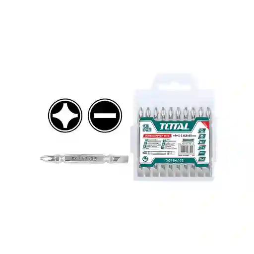 Puntas Taladro Industrial Juego X 10 Pzs Total (tac16hl133)