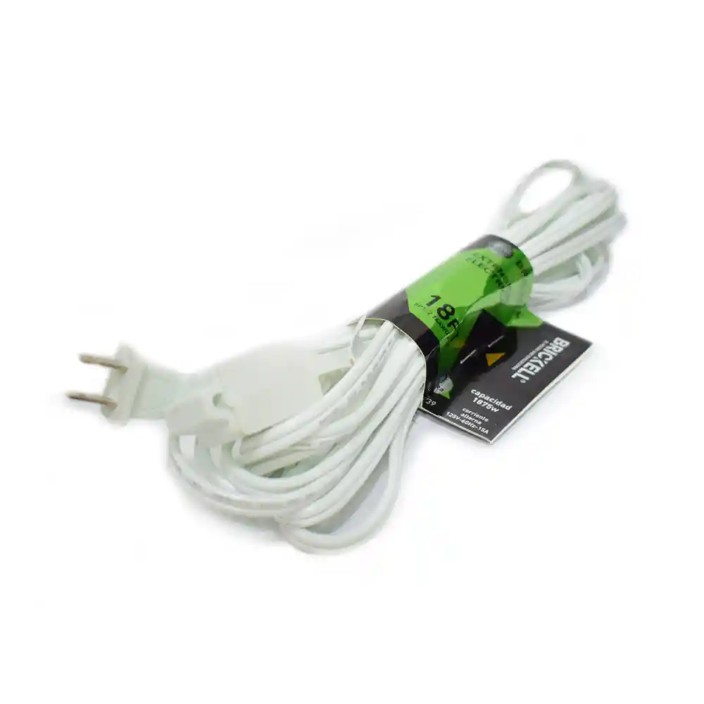 Extension Electrica Blanca 18 Ft
