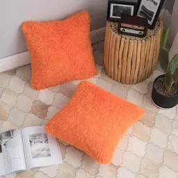 Cojin Peluche Felpa 50x50 Naranja