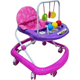 Caminador Para Bebe Ping Pong Lila Rosa Niña Llantas En Silicona 312