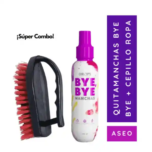 ¡¡ Super Combo !! Quitamanchas Bye Bye + Cepillo De Ropa